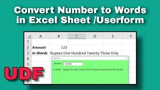 How to Convert Number to Words in Excel (Step by Step)