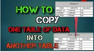 sql tutorial 44 |Copy one table of data into another table