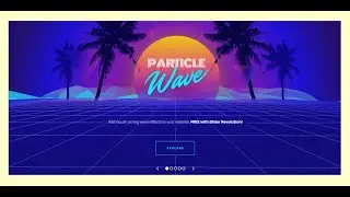 Particle Wave Showcase || Slider Revolution 6