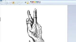 How to draw in Ms paint|drawing in Ms paint|Ms paint tutorial|Ms paint drawing|how to draw hand|
