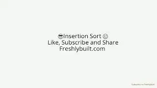 Insertion sort in python ( animated video with Source code / algorithm , flowchart and added blog)