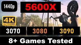 Most Amazing Ryzen 5600X + Nvidia RTX 3070, RTX3080 & RTX 3090 // 1440P & 4K benchmarks Settings