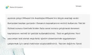 Vmvare | Makine Dili Akademi