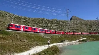 Die Berninabahn St.Moritz nach Tirano und zurück mit dem UNESCO Weltkulturerbe