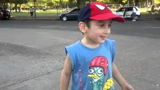 Haciendo una rutina improvisada con Jr