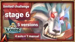 Lords mobile Grim Wolf 6/6 limited challenge - Bloodlust