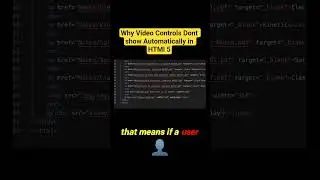 HTML Video Tag : Controls vs Auto play Explained in 60 Seconds!