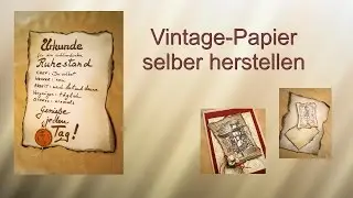 Vintage Papier selber gemacht /RuthvonG