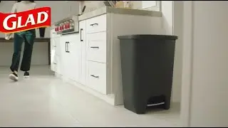 Glad 20 Gallon Plastic Step Can