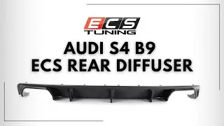 ECS REAR DIFFUSER FOR AUDI S4 B9!