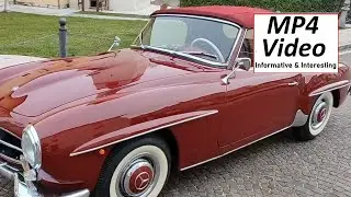 Mercedes Benz 190 SL 70 years old convertible