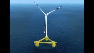 Deep Sea Floating Offshore Wind Turbine Fu Yao - Offshore Animation