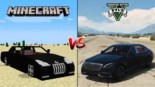 GTA 5 MERCEDES MAYBACH vs MINECRAFT MERCEDES MAYBACH -  Where is better?