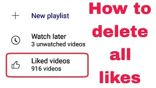 how to remove all liked videos on youtube