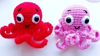 Croșetăm octopus/ Tutorial/ How to crochet amigurumi octopus