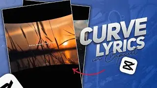 Trending wide angle Lyrics video editing in Capcut | Curve lyrics video for Instagram.