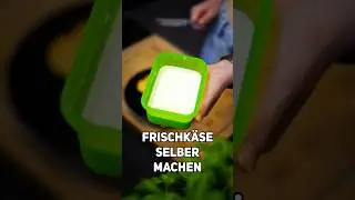 Frischkäse SUPER SCHNELL selbst gemacht! 🧀 |  #rezept #kochen #shorts