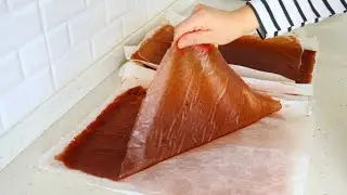 ŞİFALI Tatlının ŞİMDİ Tam ZAMANI. Evde NE Meyve VARSA Karıştır VE Hazırla ÇOK Lezzetli PRATİK Pestil