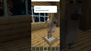 I added a sloth to my Minecraft mod #gaming #shorts #minecraft