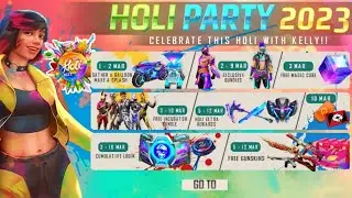 HOLI EVENT FREE FIRE  | HOLI EVENT FREE REWARD | HOLI EVENT FREE FIRE 2023 #freefire #neweventff