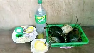 OUTDOOR COOKING ll MUD CRAB WITH SPRITE ll NAGLUTO NG ALIMANGO SA LABAS NG BAHAY