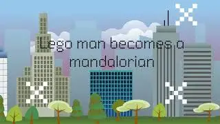 Lego man becomes a Mandalorian