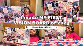 I finally made MY FIRST VISION BOARD !!! 💭🎀 Manifesting my dreams into reality 💖🦋