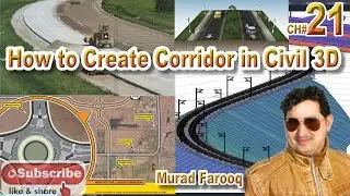 How to Create Corridor |Road| in AutoCAD Civil 3D. CH#21