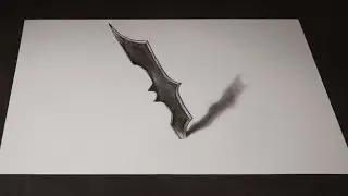 How to draw 3D illusion  Shuriken Batman