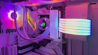 ROG PC Build All White Edition Ram Upgrade