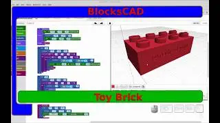 BlocksCAD  Tutorial - Toy Brick - Beginner Lesson
