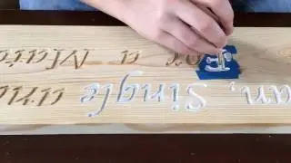 Dremel Wood Engraving - single sock