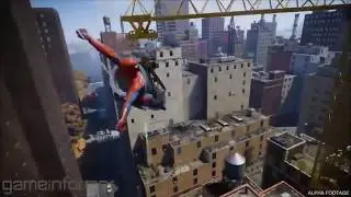 Marvel's Spider Man Alpha Footage Web Swinging PS4
