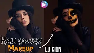 🖤Como editar maquillaje de Halloween | Halloween makeup en PicsArt 2022