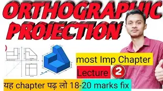 // Orthographic projection Lecture 2 basic questions Practice // Engineering Drawing/Graphics