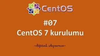 07 CentOS 7 kurulumu #CentOS server eğitimi