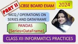 Revision Operations onSeries & DataFrame | Use of iloc, loc |  Series & DataFrame | CBSE XII IP