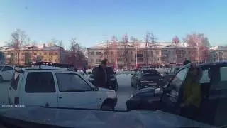 ДТП на стоянке МАГНИТа г.Ишимбай 15.01.2017