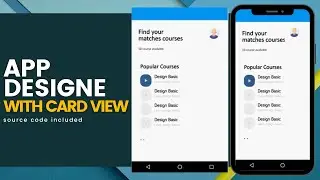 App Design with card view | App | Android Studio