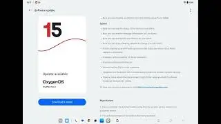 OnePlus pad 2 oxygenOS15 new update (26 Jan 2025)