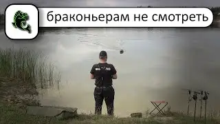 РЫБАЛКА НА КАРПА ночью ЛОВЛЯ КАРПА с корабликом