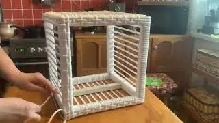 DIY Плетение короба из искусственного ротанга