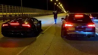 Lamborghini Huracan VS Audi Rs6 Stage 2 Vs Audi S6 Stage 3