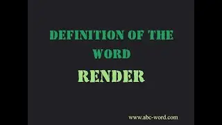 Definition of the word 