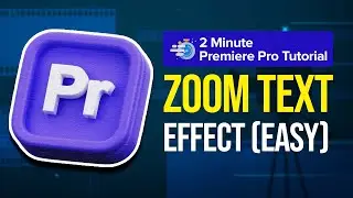 How to do ZOOM Text Effect in Premiere Pro (EASY)