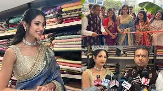Miss Universe AP Chandana Jayaram Inaugurates Vastram by Singhanias at Gachibowli.