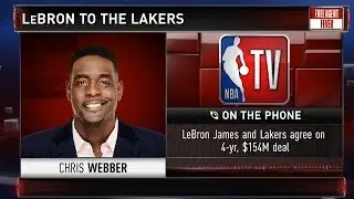 Chris Webber reacts to LeBron James signing 4-year deal with the Lakers | NBA GameTime
