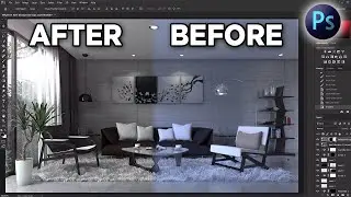 Architecture Interior Post Production in Photoshop