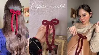 Moño lazo a crochet 🎀