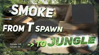 Smoke on mirage Jungle+Connector Bomb site A. CS:GO smoke from t spawn.